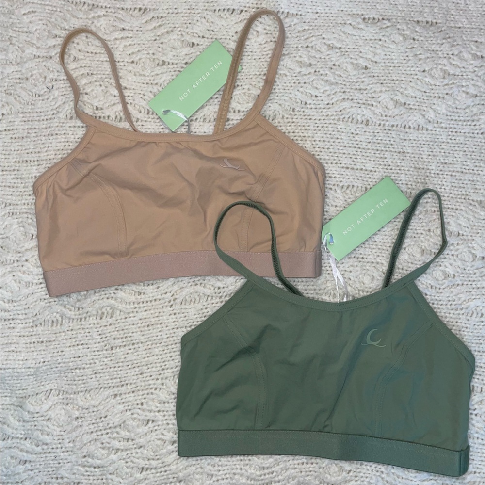 Designer Bralette Not After Ten Bra XS/S- 2 NEW Tweens Teen Unpadded NWT